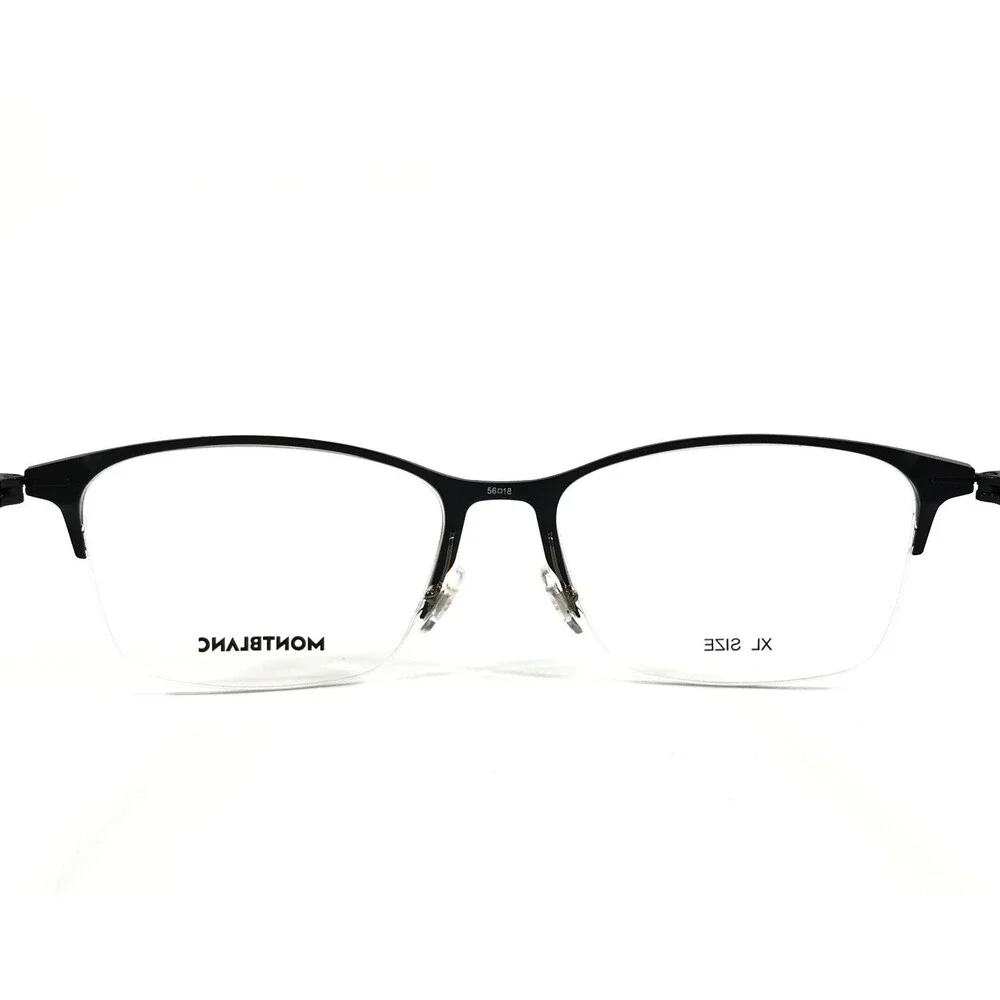 Montblanc Eyeglasses Frames MB0284OA 004 Black Square Asian Fit 56-18-145